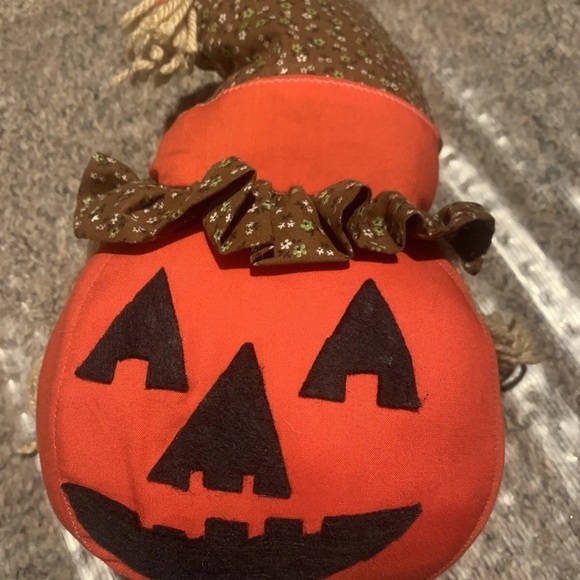 halloween jack o lantern vintage handmade craft stuffed...